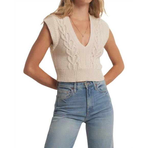 Z SUPPLY Jackets & Blazers - NEW Z SUPPLY roped in sweater vest in ivory